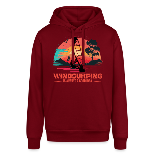 Unisex Bio-Hoodie -good idea- - Burgunderrot