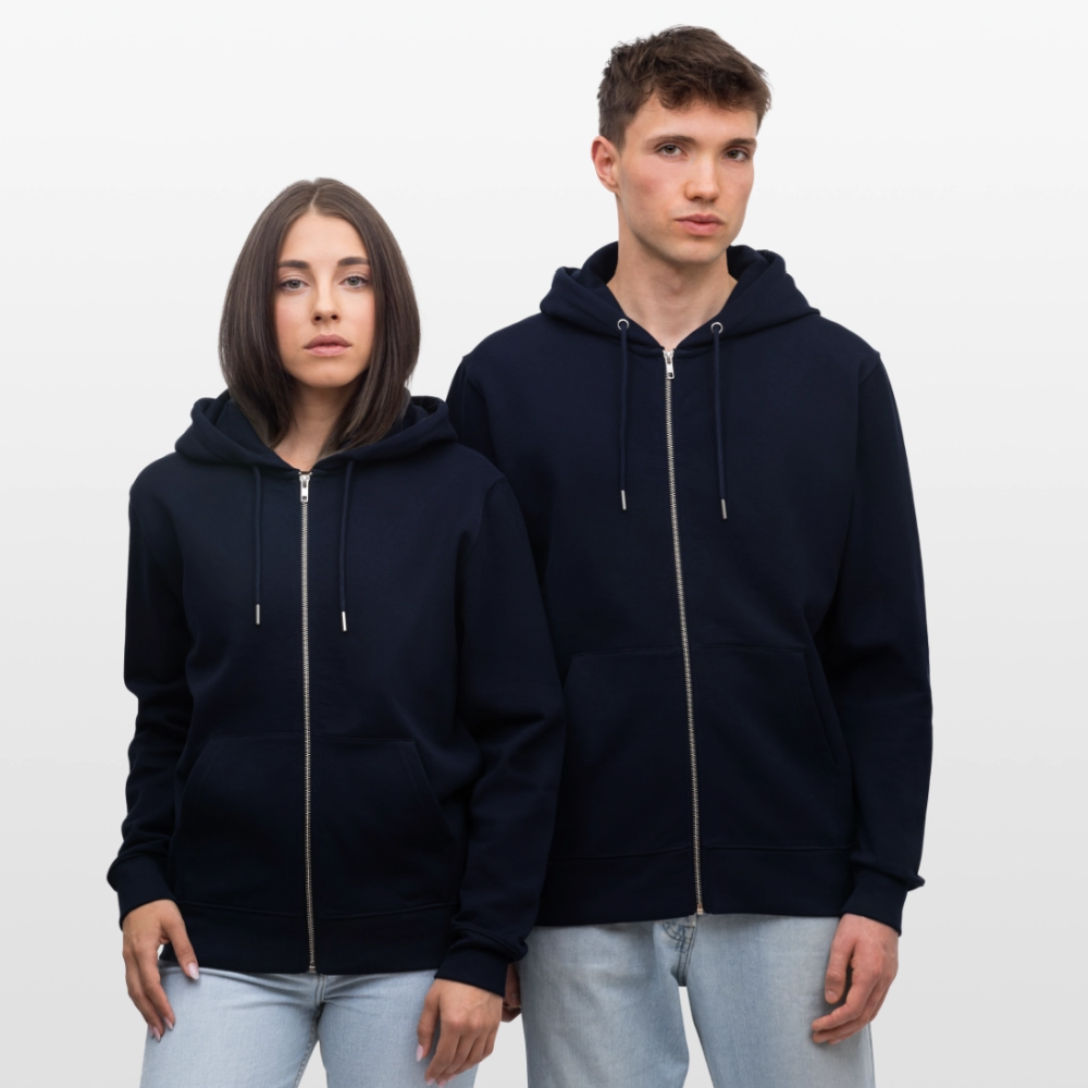 Unisex Bio-Kapuzenjacke -smiley- - Navy