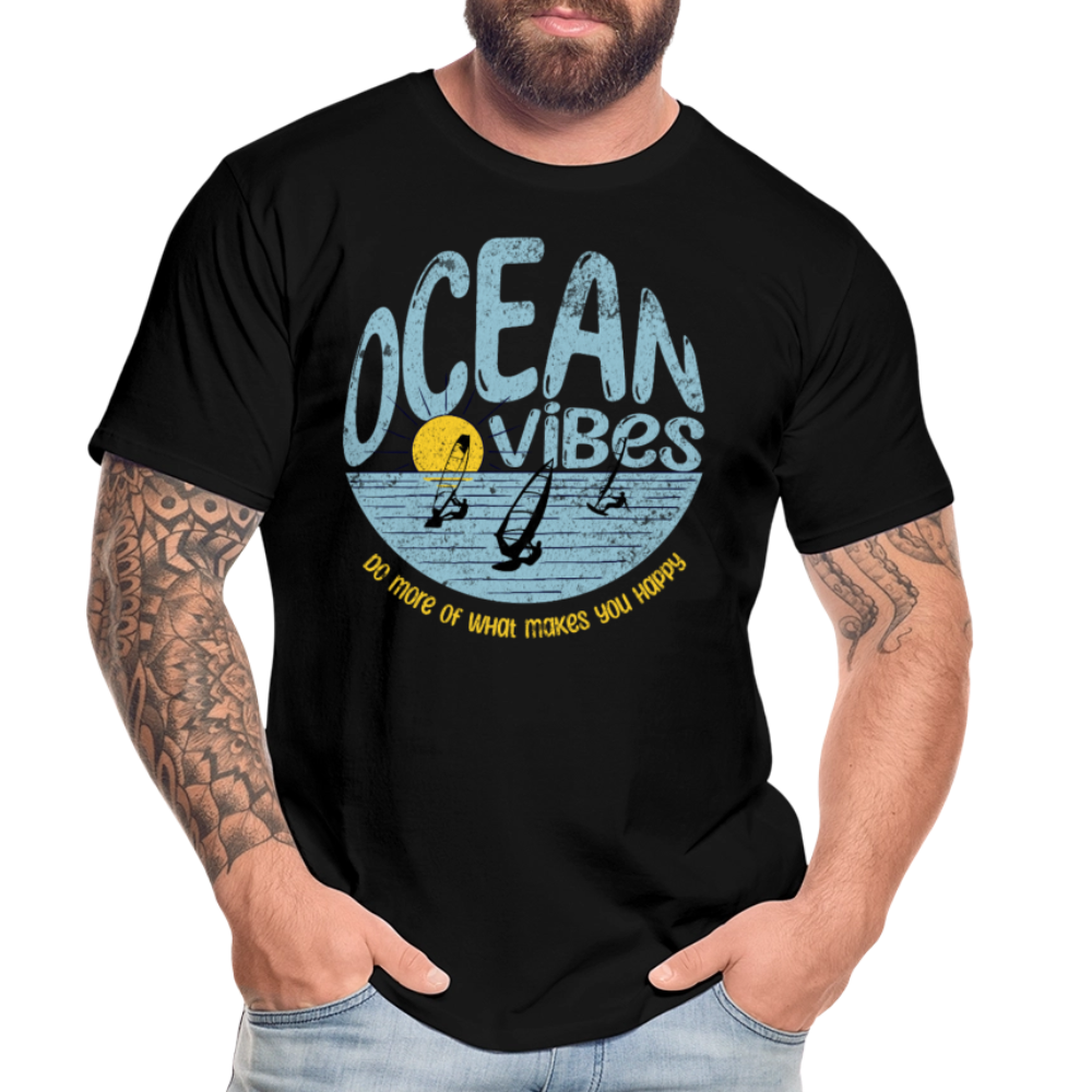 Männer Premium Bio T-Shirt -do more- - Schwarz