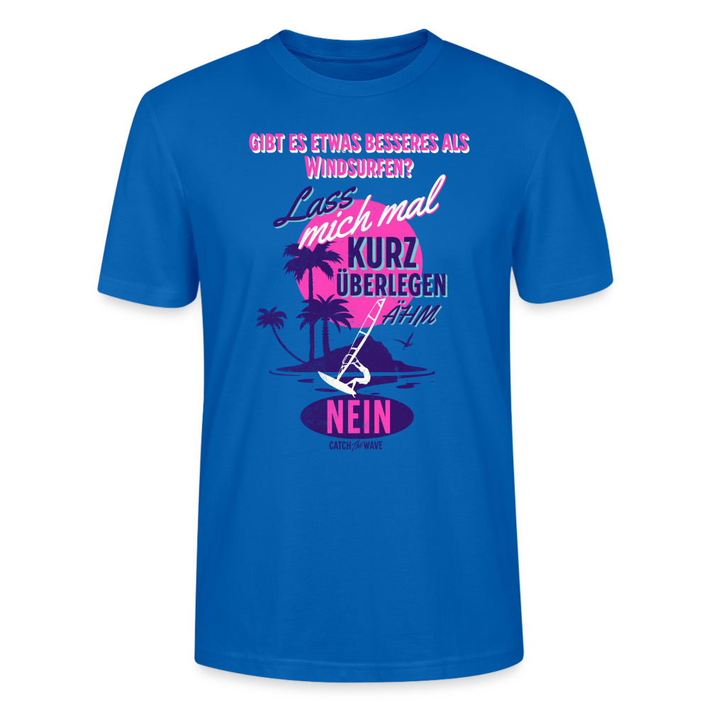 Unisex T-Shirt -kurz überlegt- - Pfauenblau