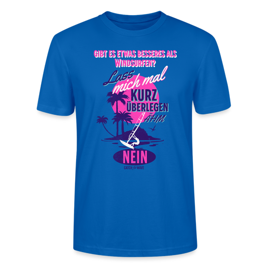 Unisex T-Shirt -kurz überlegt- - Pfauenblau