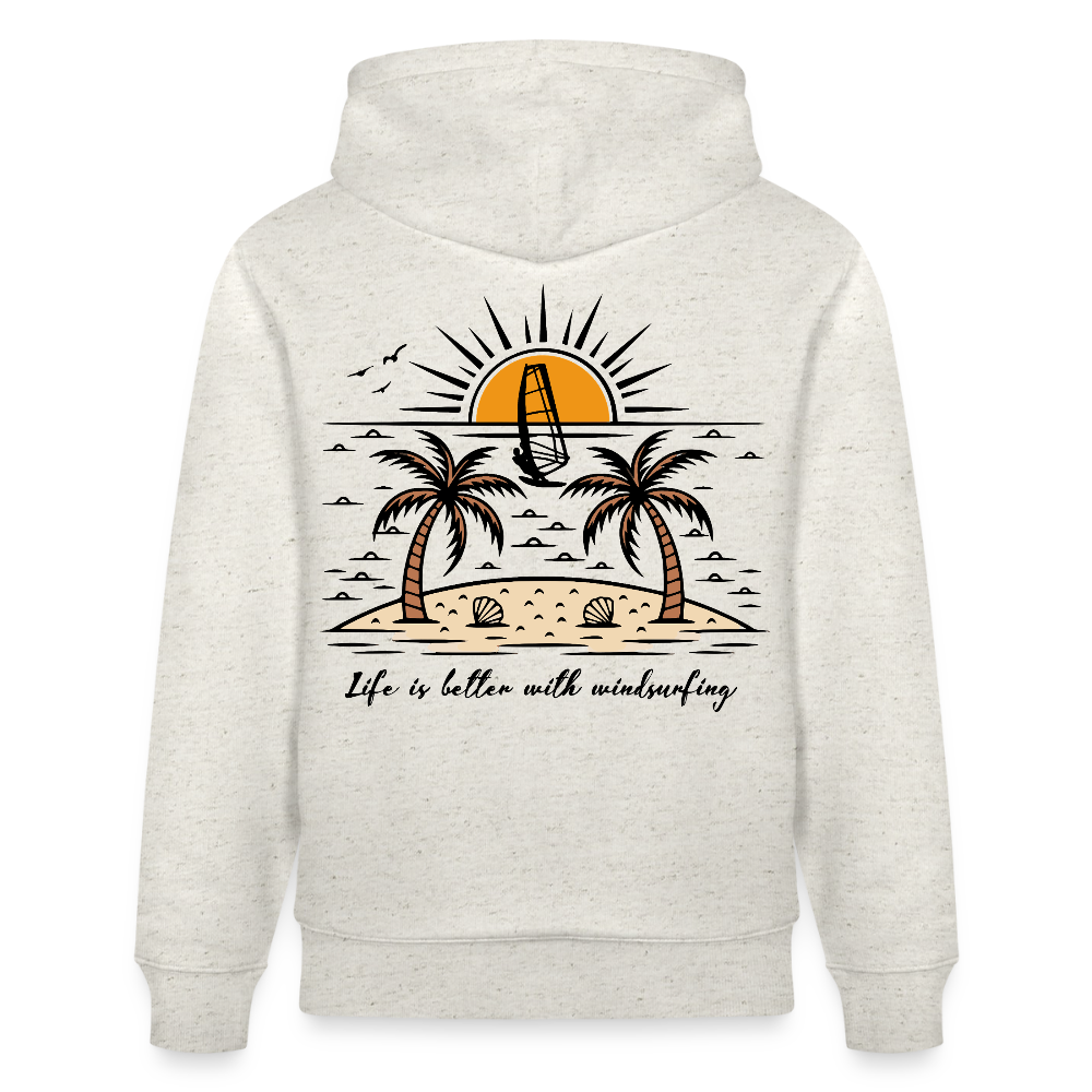 Unisex Bio-Hoodie CRUISER -better life- - Beige meliert