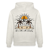 Unisex Bio-Hoodie CRUISER -better life- - Beige meliert