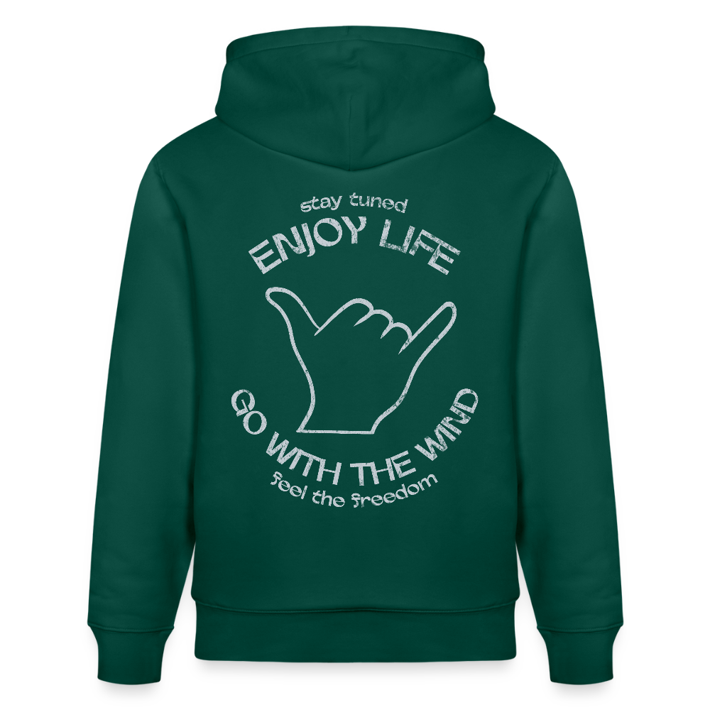 Unisex Bio-Hoodie CRUISER -enjoy life- - Forest