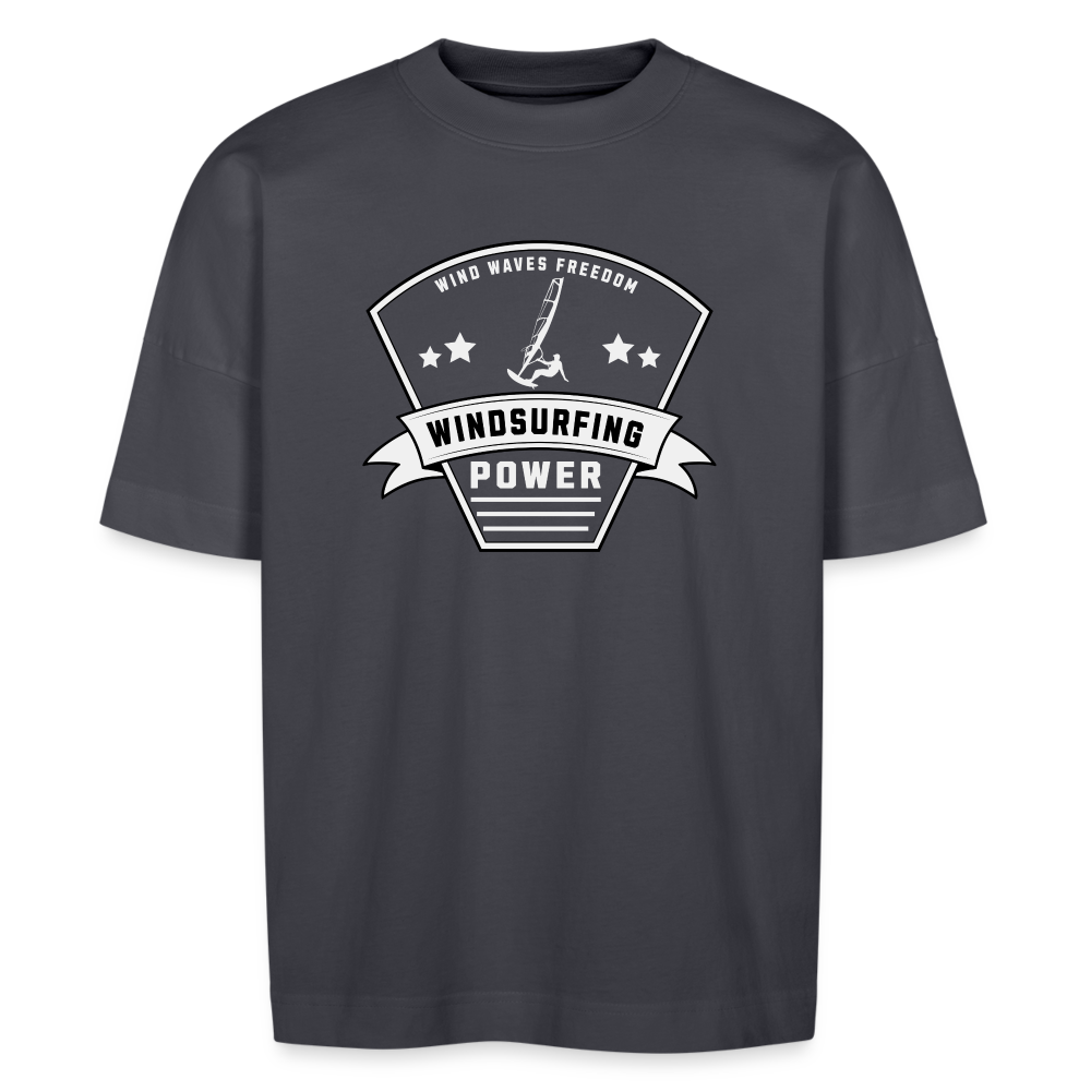 Unisex Oversize Bio-T-Shirt -power- - Indigoblau