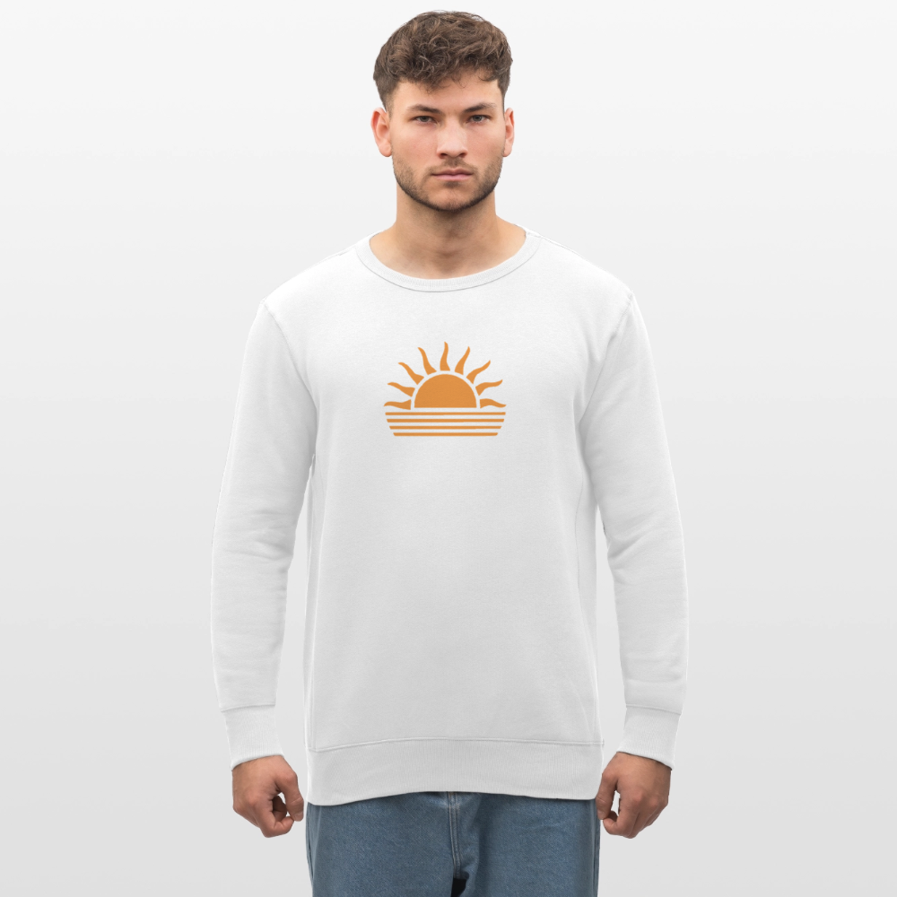 Unisex Bio-Sweatshirt -sunset- - Weiß