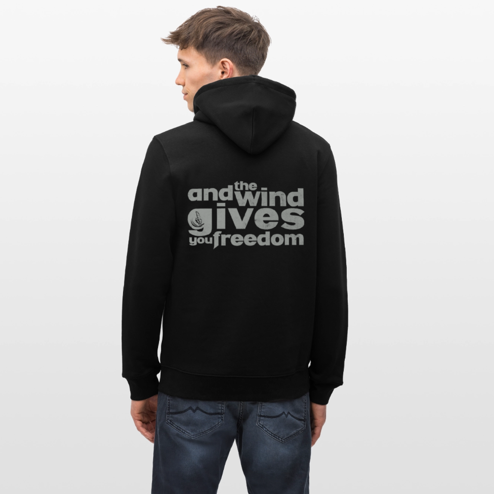 Unisex Bio-Hoodie CRUISER -freedom- - Schwarz
