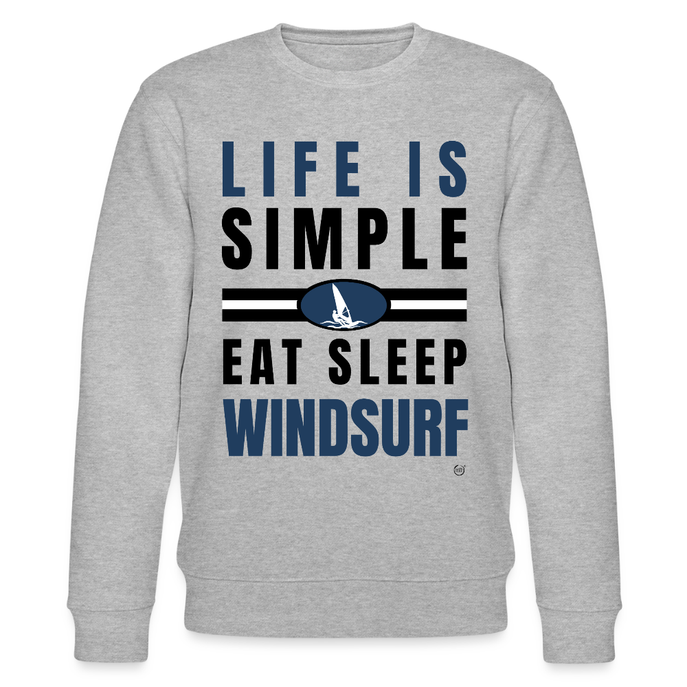 Unisex Bio-Sweatshirt CHANGER - Grau meliert