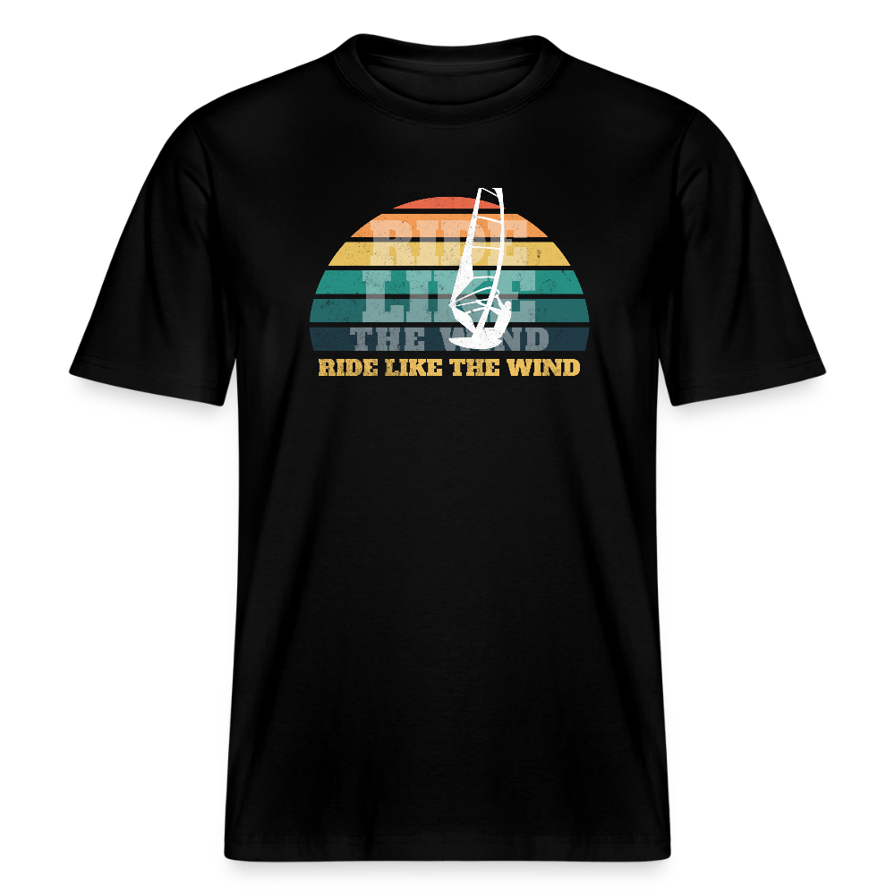 Relaxed Fit Unisex Bio-T-Shirt -ride like the wind- - Schwarz