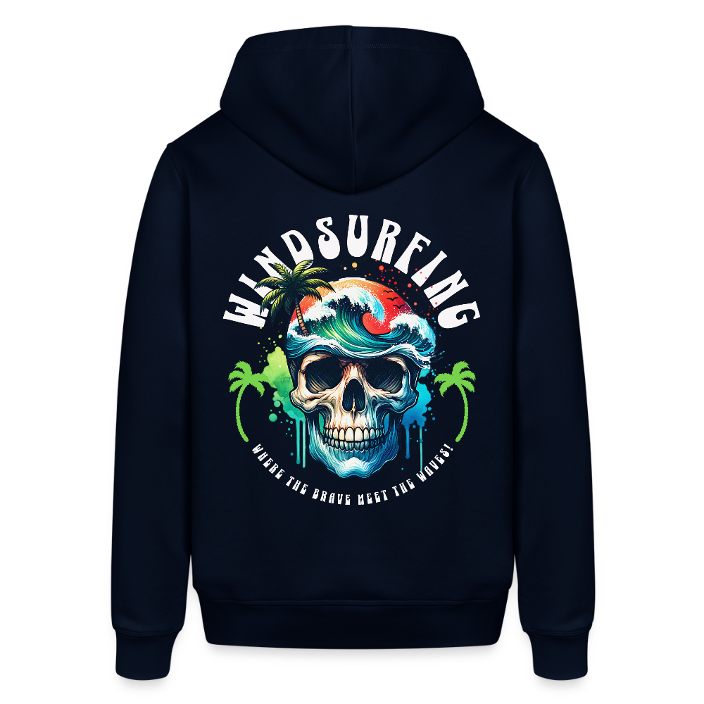 Unisex Bio-Hoodie -be brave- - Navy