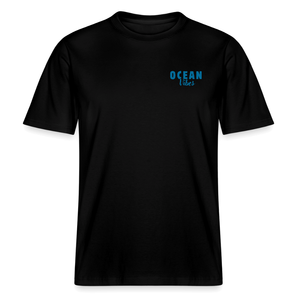 Relaxed Fit Unisex Bio-T-Shirt -happiest- - Schwarz