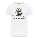 Männer Premium Bio T-Shirt -Wo ist mein Segel?- - Weiß
