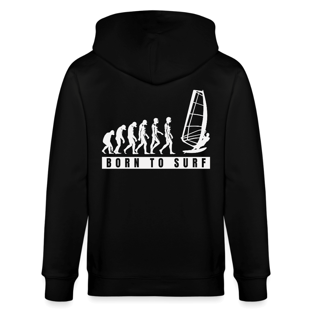 Windsurfer geschenk Kapuzenjacke CULTIVATOR -evolution- - Schwarz