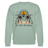 Unisex Bio-Sweatshirt CHANGER -better life- - Helles Graugrün
