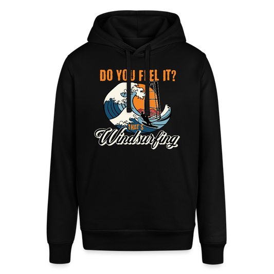 Unisex Bio-Hoodie -do you feel it- - Schwarz