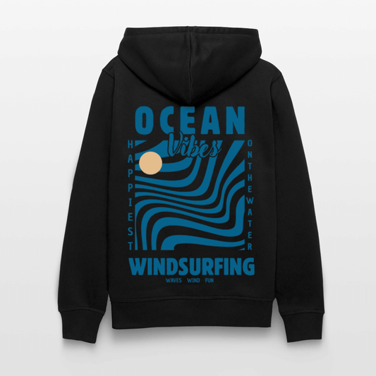 windsurf t shirt -happiest- - Schwarz