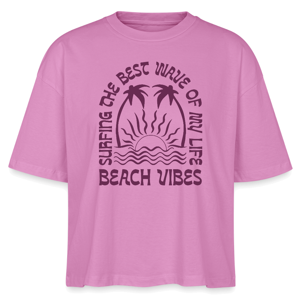 Windsurfer geschenk T-Shirt -beach vibes- - Pink