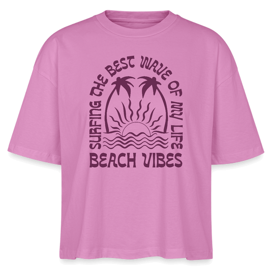 Windsurfer geschenk T-Shirt -beach vibes- - Pink