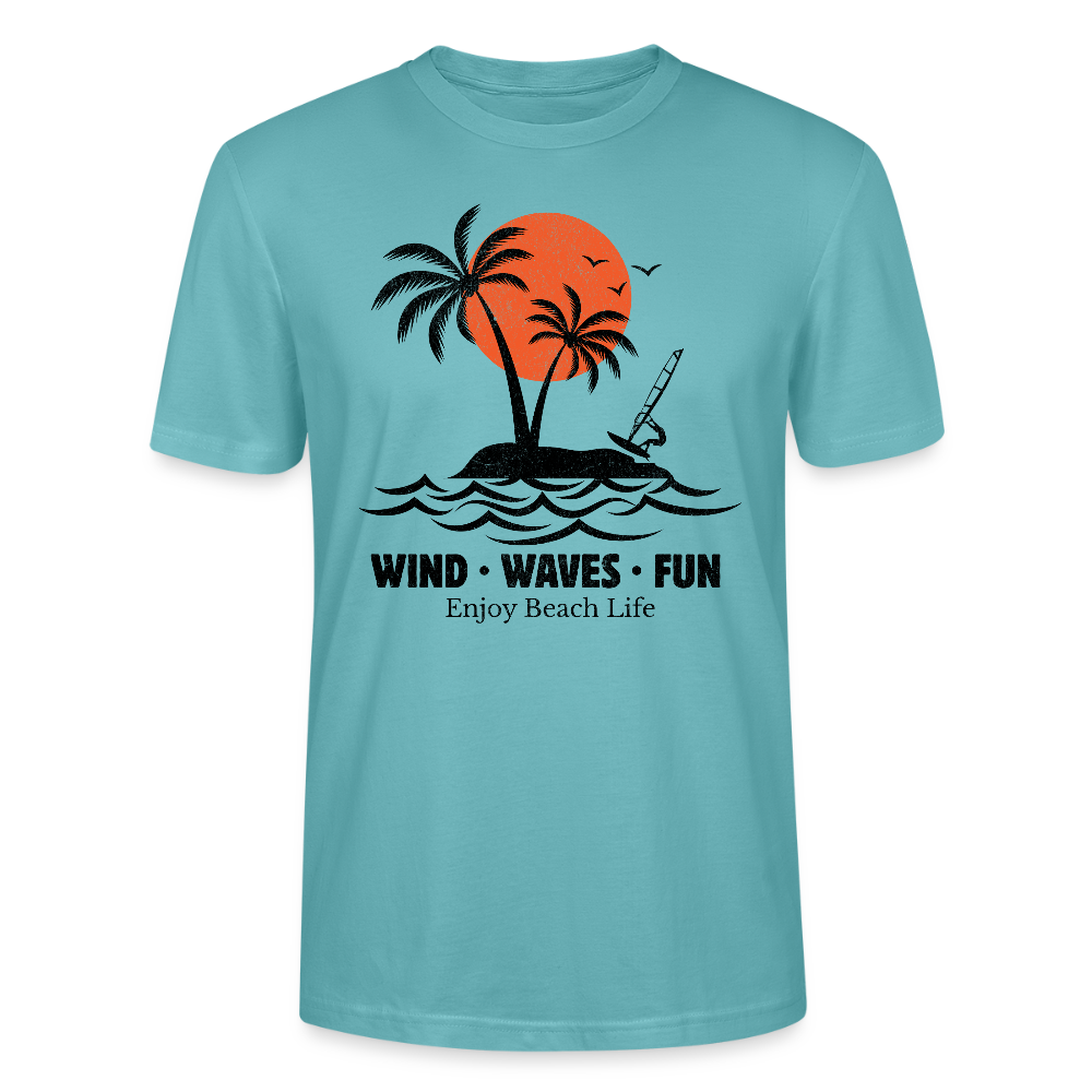 Unisex T-Shirt CRAFTER -enjoy life- - Pastelltürkis