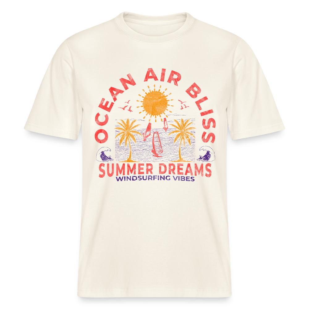 Unisex Relaxed Fit Bio-T-Shirt -ocean air bliss- - Naturweiß