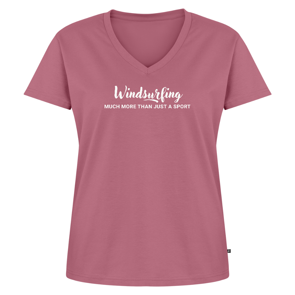 Geschenke Für Windsurfer - T-Shirt mit V-Ausschnitt -much more- - Mauve