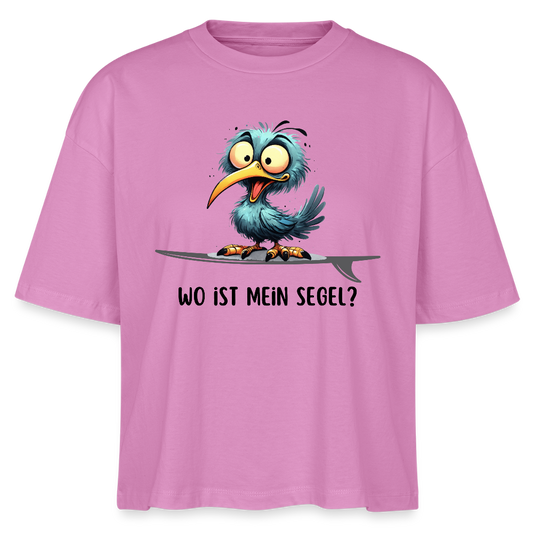 Frauen Boxy Bio-T-Shirt -Wo ist mein Segel?- - Pink