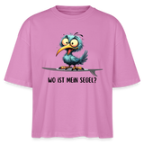 Frauen Boxy Bio-T-Shirt -Wo ist mein Segel?- - Pink