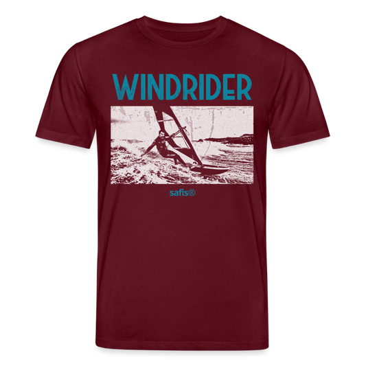 Windsurfer Shirt safis -windrider- Unisex Bio-T-Shirt CREATOR - Burgunderrot