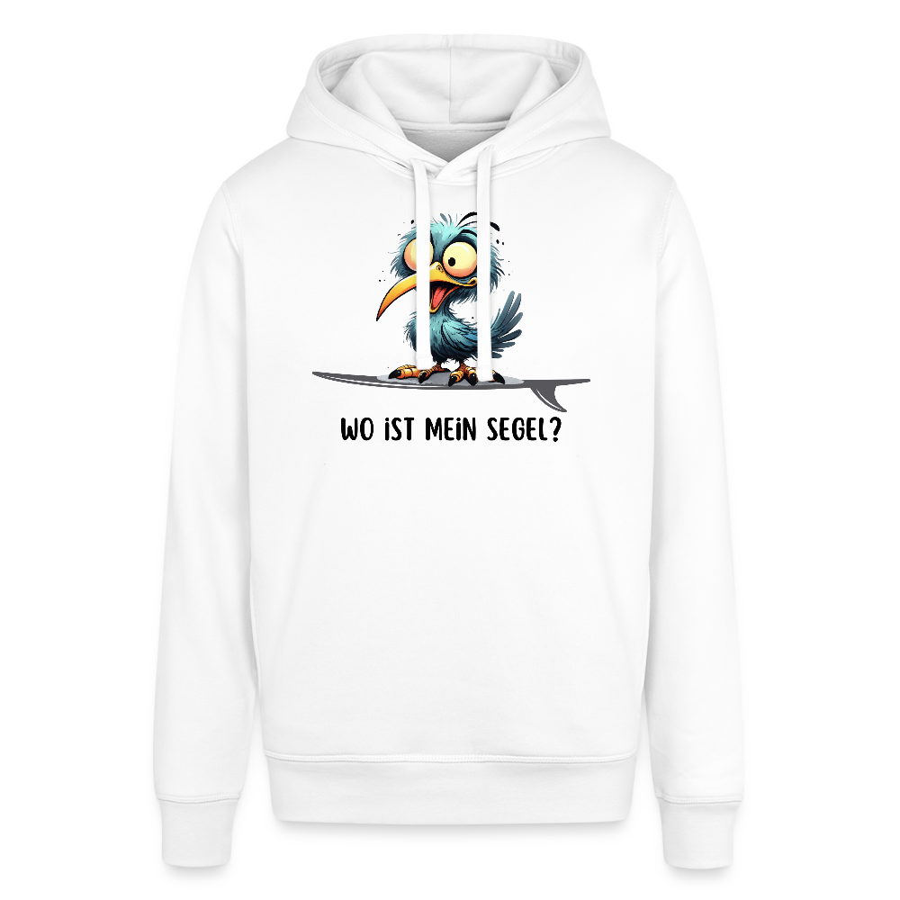 Unisex Bio-Hoodie -Wo ist mein Segel?- - Weiß