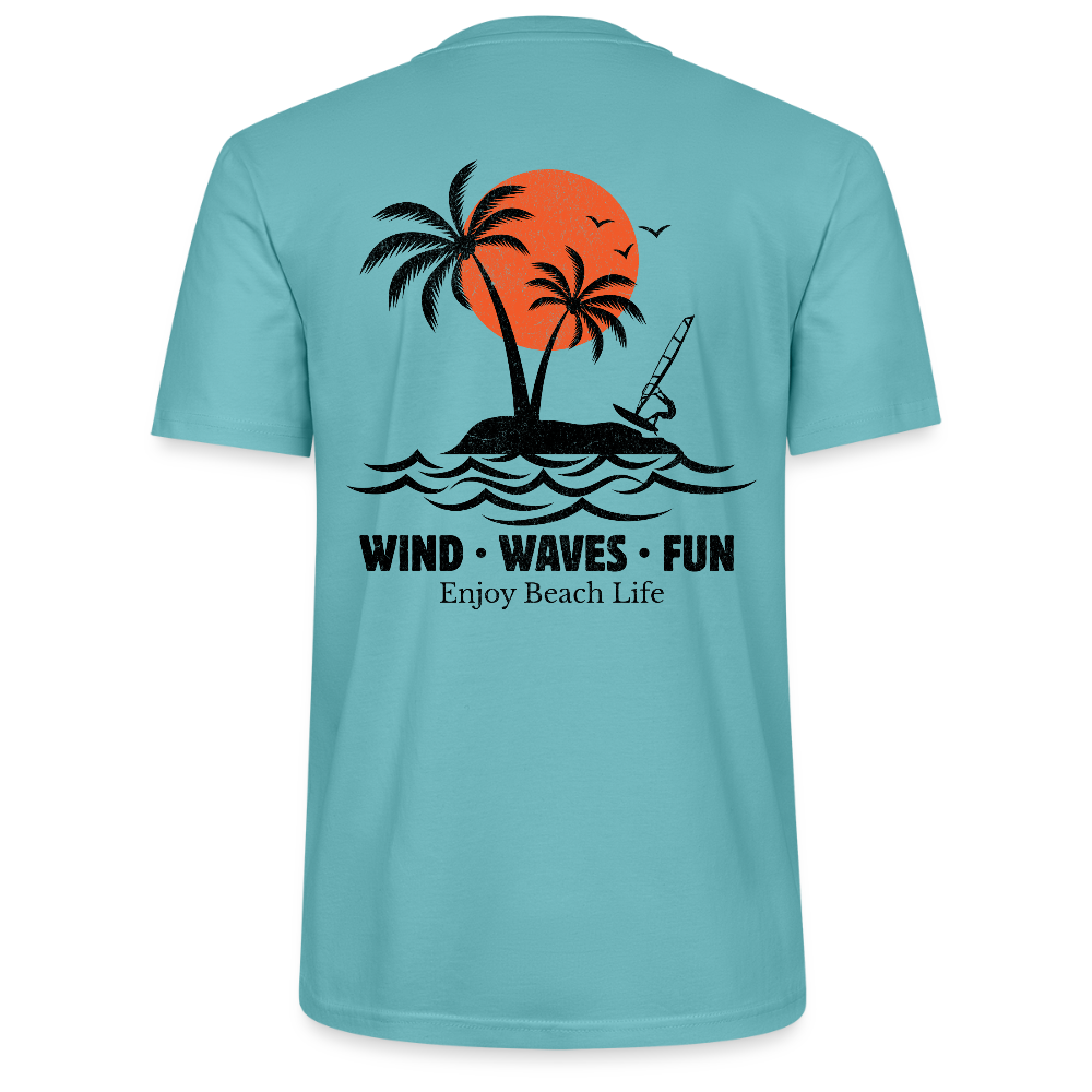 Unisex T-Shirt CRAFTER -enjoy life- - Pastelltürkis