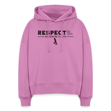 Boxy Frauen Bio Hoodie -respect- - Pink