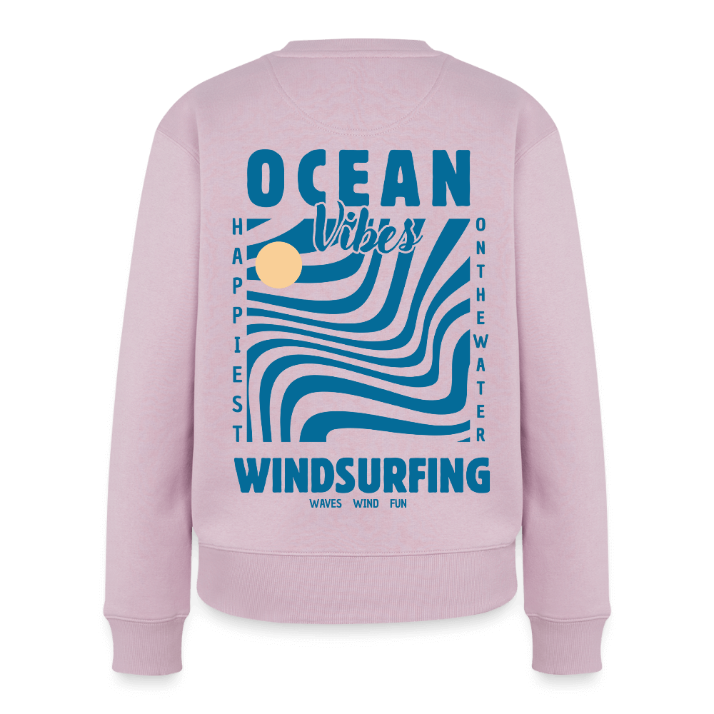 Frauen Premium Pullover -happiest- - Altrosa