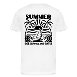 Männer Premium Bio T-Shirt -give me wind and water- - Weiß