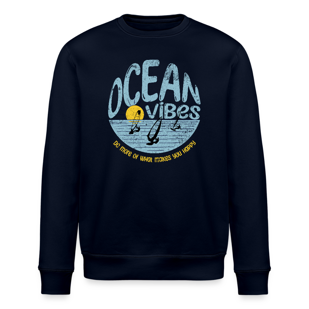 Unisex Bio-Sweatshirt ROLLER -do more- - Navy
