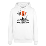 Unisex Bio-Hoodie -enjoy life- - Weiß