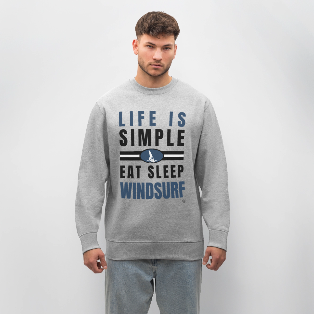 Unisex Bio-Sweatshirt CHANGER - Grau meliert