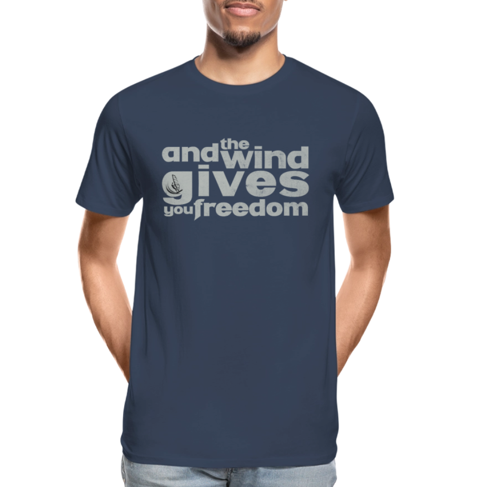 Männer Premium Bio T-Shirt -freedom- - Navy