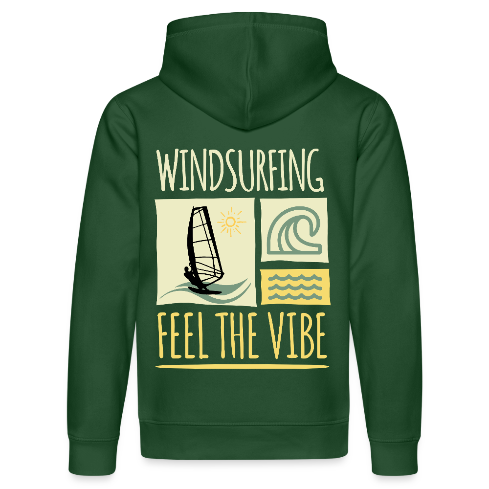 Unisex Bio-Hoodie DRUMMER -feel the vibe- - Flaschengrün