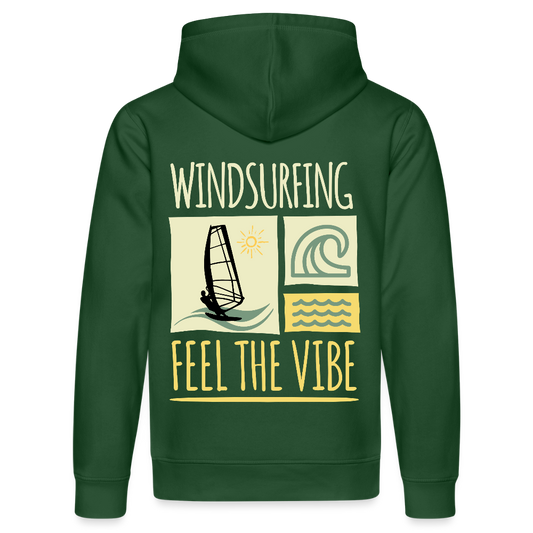 Unisex Bio-Hoodie DRUMMER -feel the vibe- - Flaschengrün