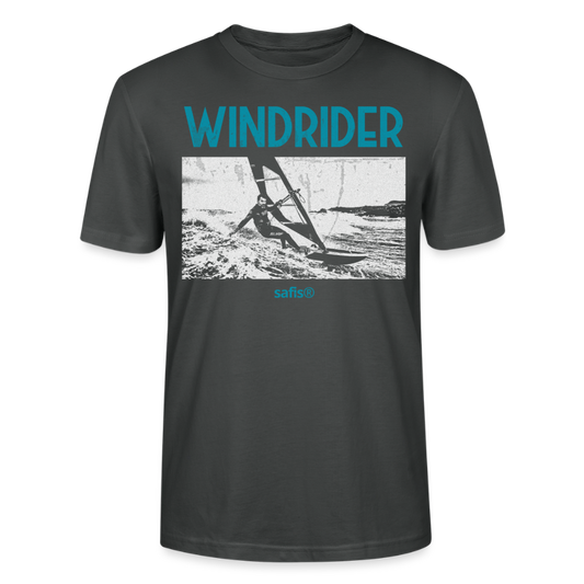 Windsurf T-Shirt safis® -Windrider- Unisex T-Shirt CRAFTER - Anthrazit