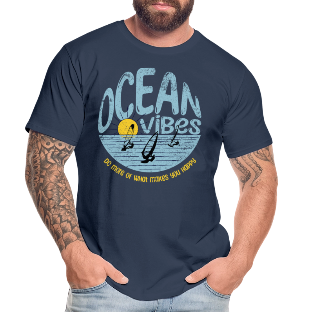 Männer Premium Bio T-Shirt -do more- - Navy