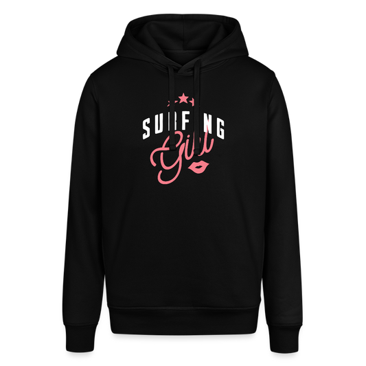 Unisex Bio-Hoodie -surfing girl- - Schwarz