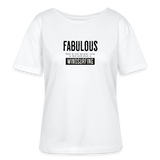 Relaxed Rundhals Frauen Bio-T-Shirt -fabulous- - Weiß