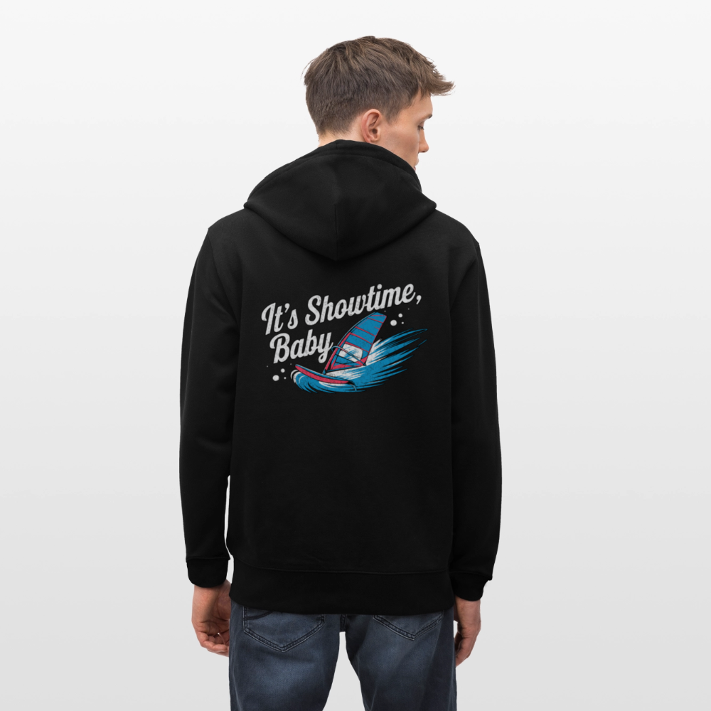 Unisex Bio-Kapuzenjacke CULTIVATOR -showtime- - Schwarz