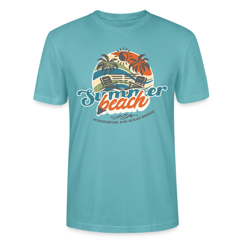 Unisex T-Shirt CRAFTER -summer beach- - Pastelltürkis