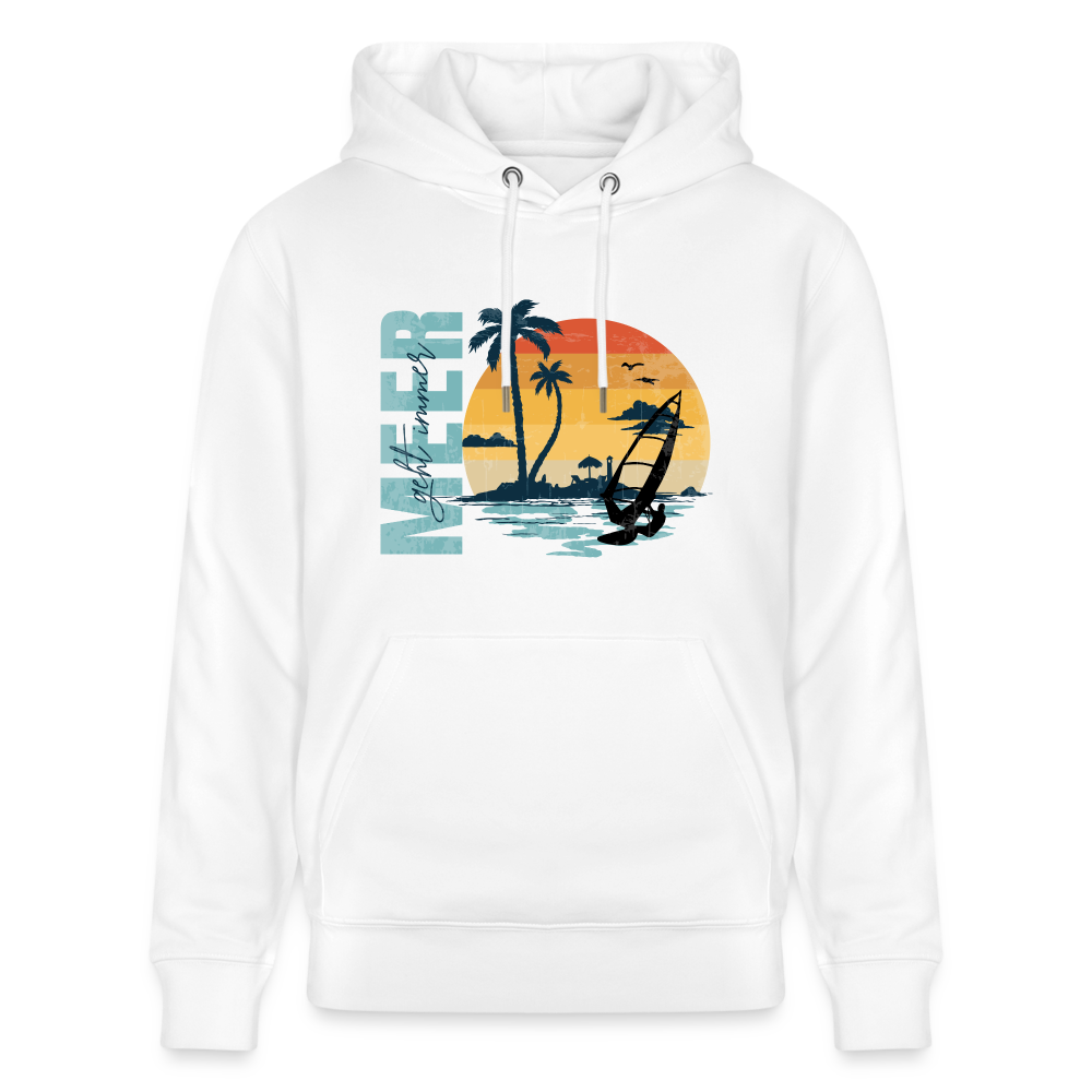Unisex Bio-Hoodie -meer geht immer- - Weiß