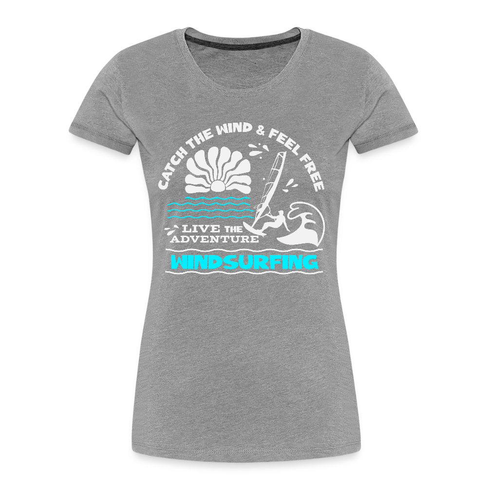 Frauen Premium Bio T-Shirt -adventure- - Grau meliert