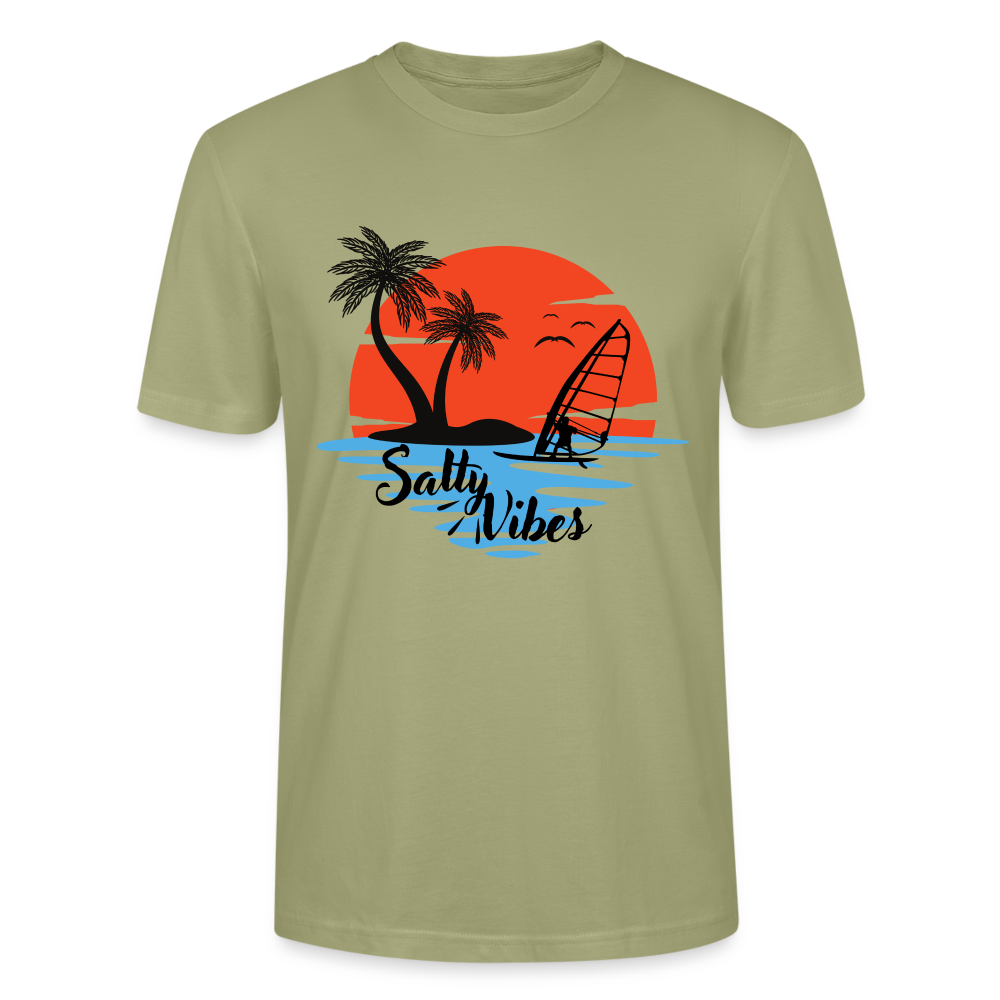 Unisex T-Shirt -salty vibes- - Nebelgrün