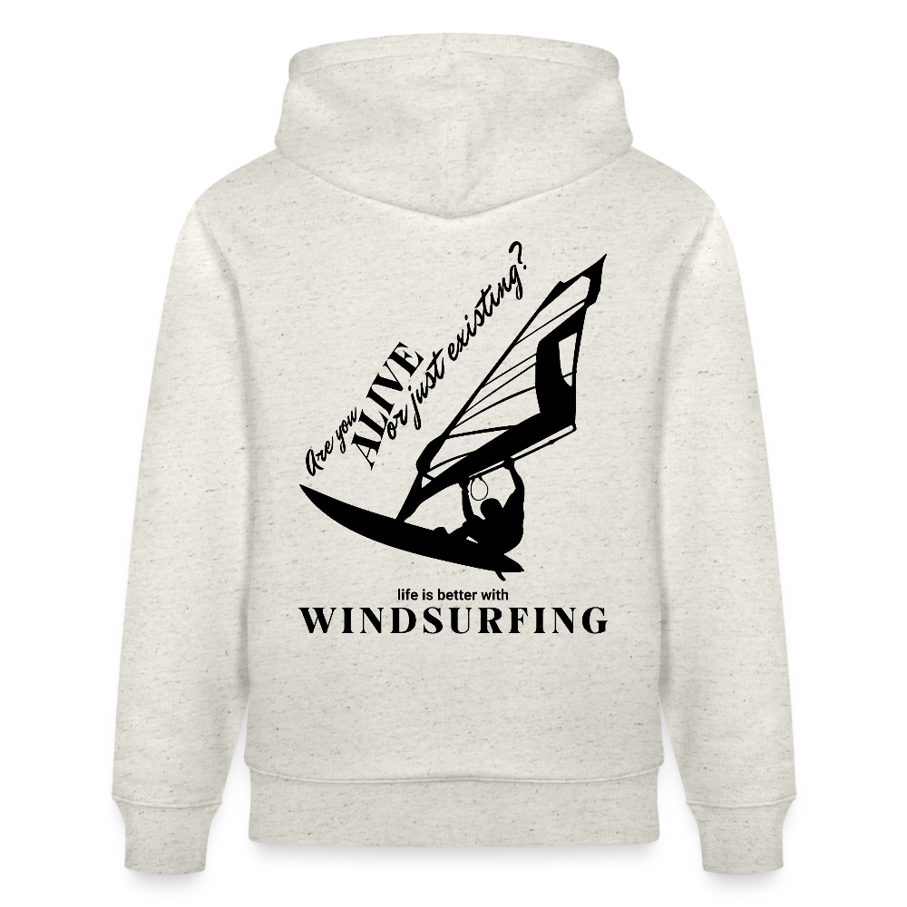 Surfer Hoodie CRUISER -are you alive- - Beige meliert