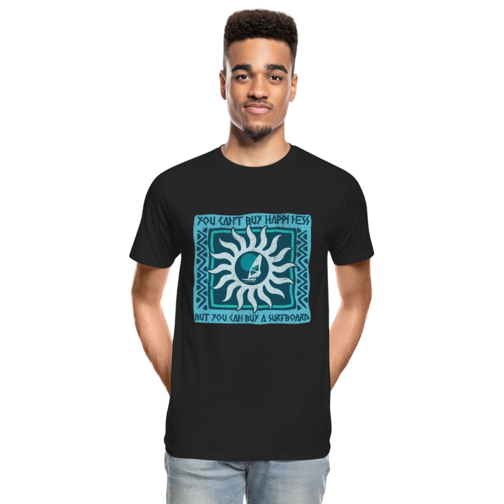 Männer Premium Bio T-Shirt -buy happiness- - Schwarz